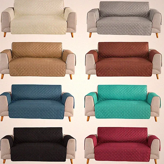 Quilted Sofa Cover Waterproof Nonslip Couch Loveseat Slipcover Pet Protector Mat