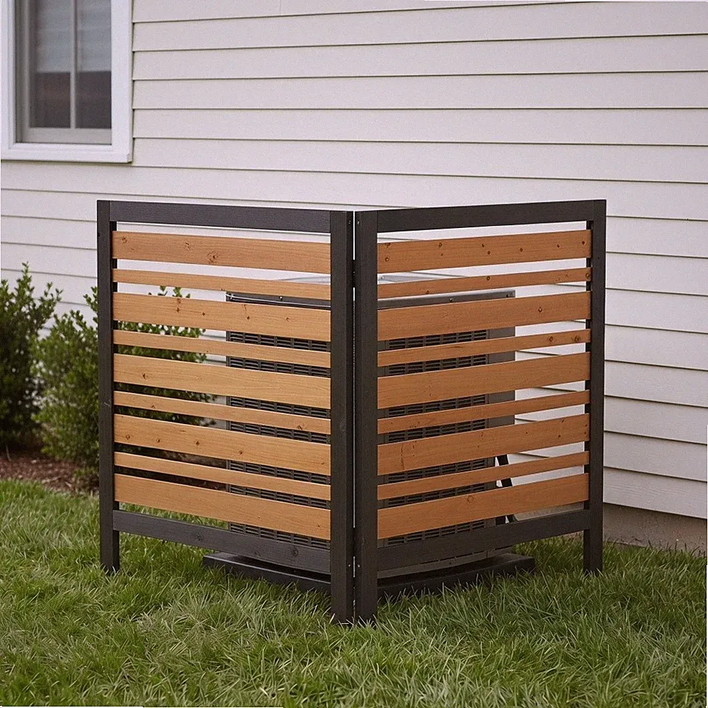 Raised Garden Bed with Trellis 2 Pack Outdoor Wooden Planter Box Plant Stand
