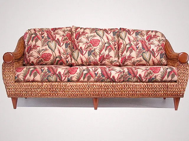 Rattan and Hyacinth Living Room Furniture Sofa Couch