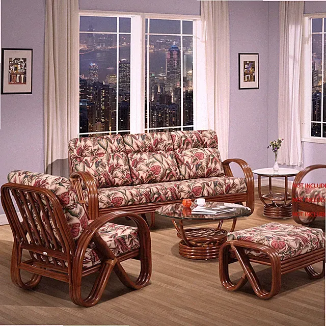 Rattan Living Room Furniture 5 Pieces Sofa Set (#1790AW-CN)