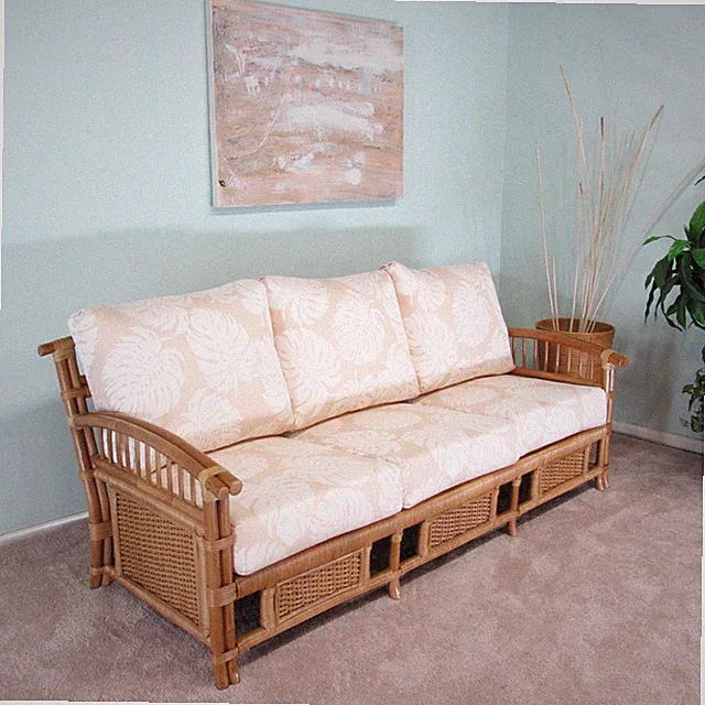 Rattan Living Room Furniture Sofa Couch (#1760H-BS)