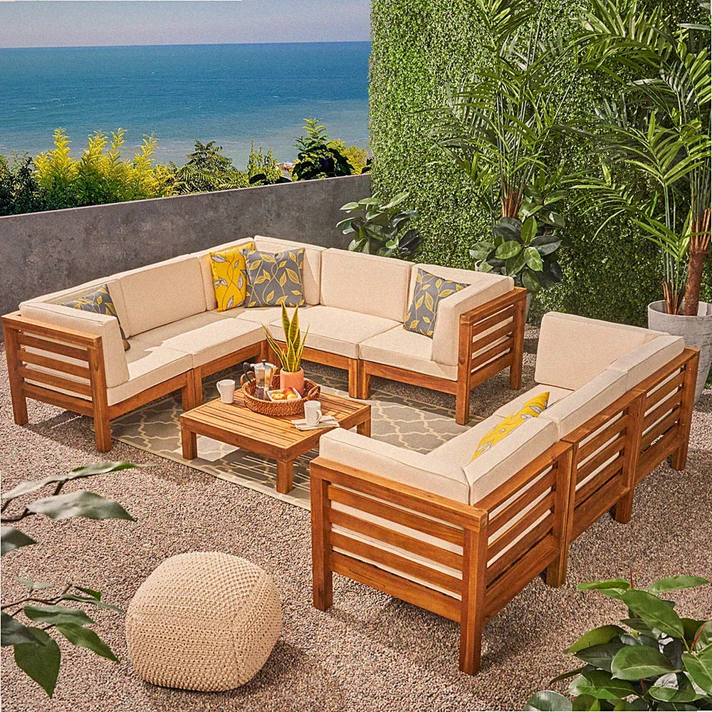 Ravello Outdoor Sectional Sofa Set with Coffee Table