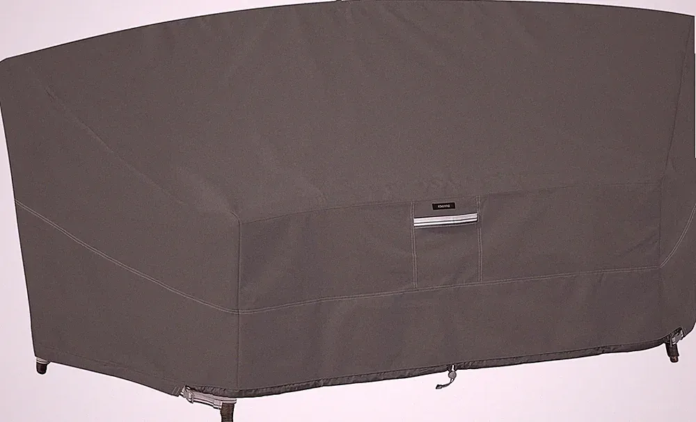 Ravenna Water-Resistant 46 Inch Patio Curved Modular Sectional Sofa Cover, Patio