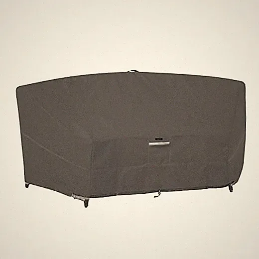 Ravenna Water-Resistant 46 Inch Patio Modular Sectional Sofa Cover Curved