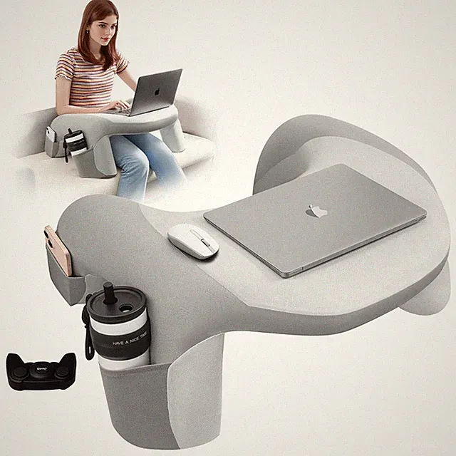 Reading Pillow for Bed, Lap Desk for Laptop, Memory Foam Arm Rest Support Gam...