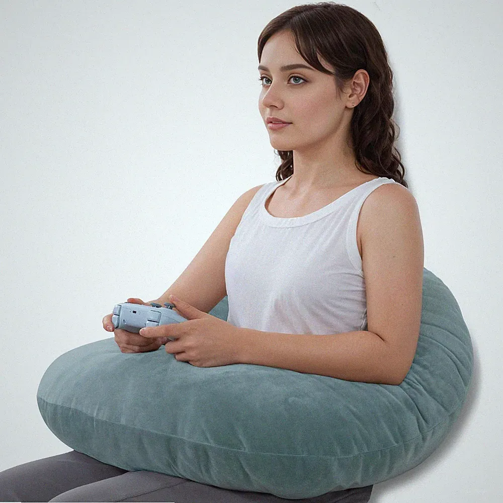 Reading Pillow, Gaming Pillow for Lap, Sitting in Bed or Sofa, Extra Arm Rest...