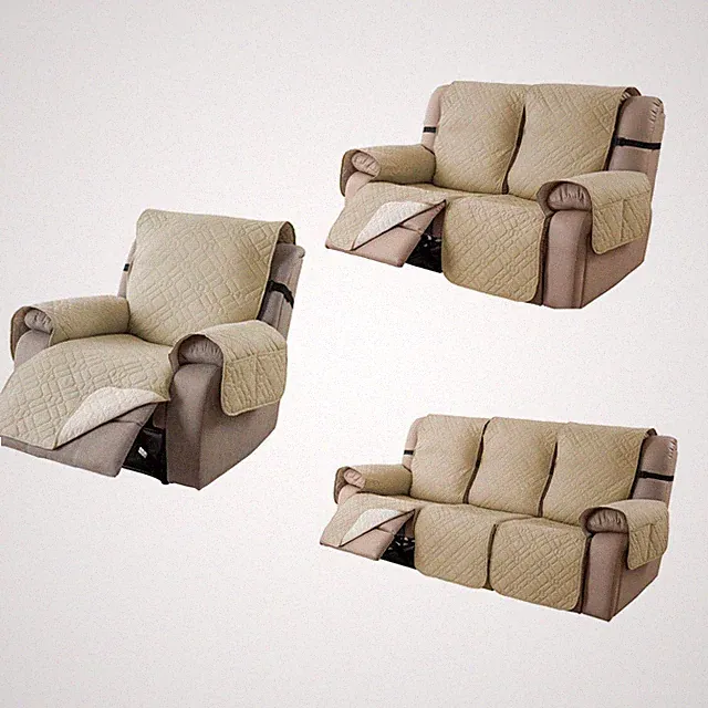 Recliner Chair Cover Mat Armchair Couch Throw Slipcover 1 2 3Seat Sofa Protector