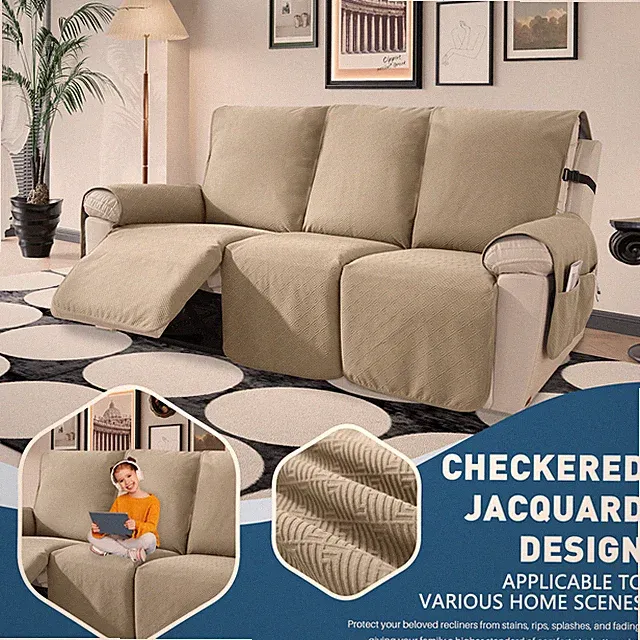 Recliner Chair Cover Repellent Armchairs Slipcovers Furniture Protect 1/2/3Seat