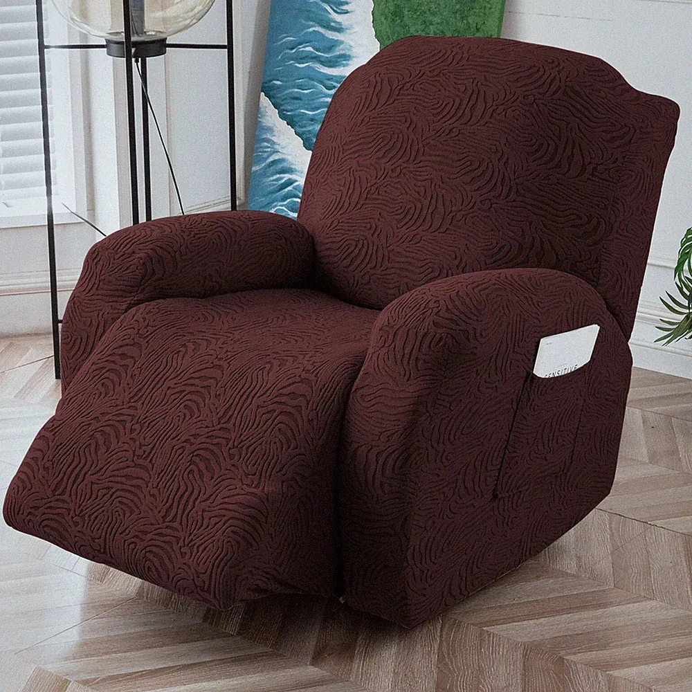 Recliner Chair Cover,Stretch Sofa Cover 1 Seater With Arm Rest, Couch Cover Soft