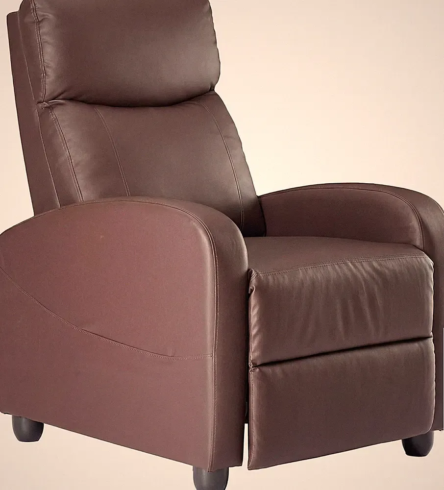 Recliner Chair PU Leather Recliner Sofa No Massage, Home Theater Sea