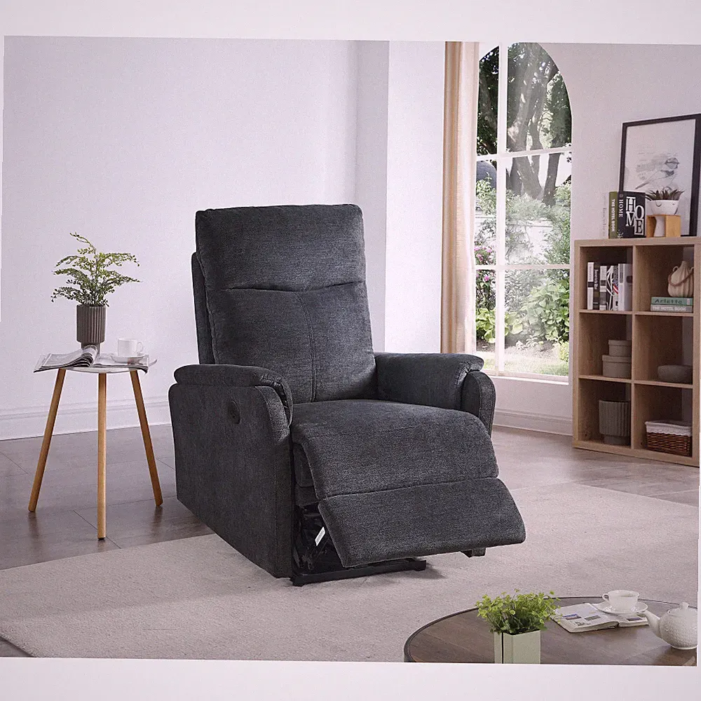 Recliner Chair USB Power Function Easy Control Stock Single Chair Sofa Bed Room