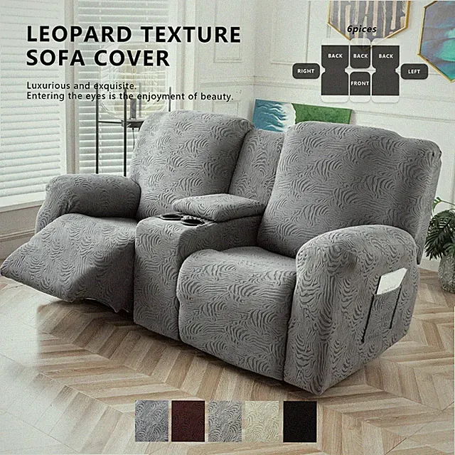 Recliner cover, stretch sofa cover, center control with armrests soft sofa cover