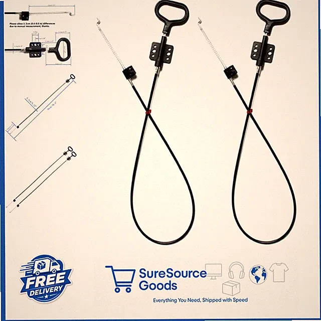 Recliner Release Pull Cables for Sofa Loveseat Sectional Repair Parts Black