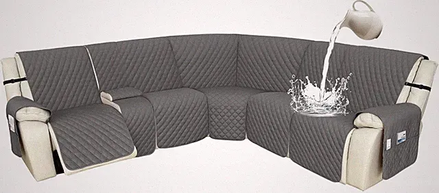 Recliner Sectional Couch Covers 1OO% Waterproof L Shape Sofa Cover Reclining L
