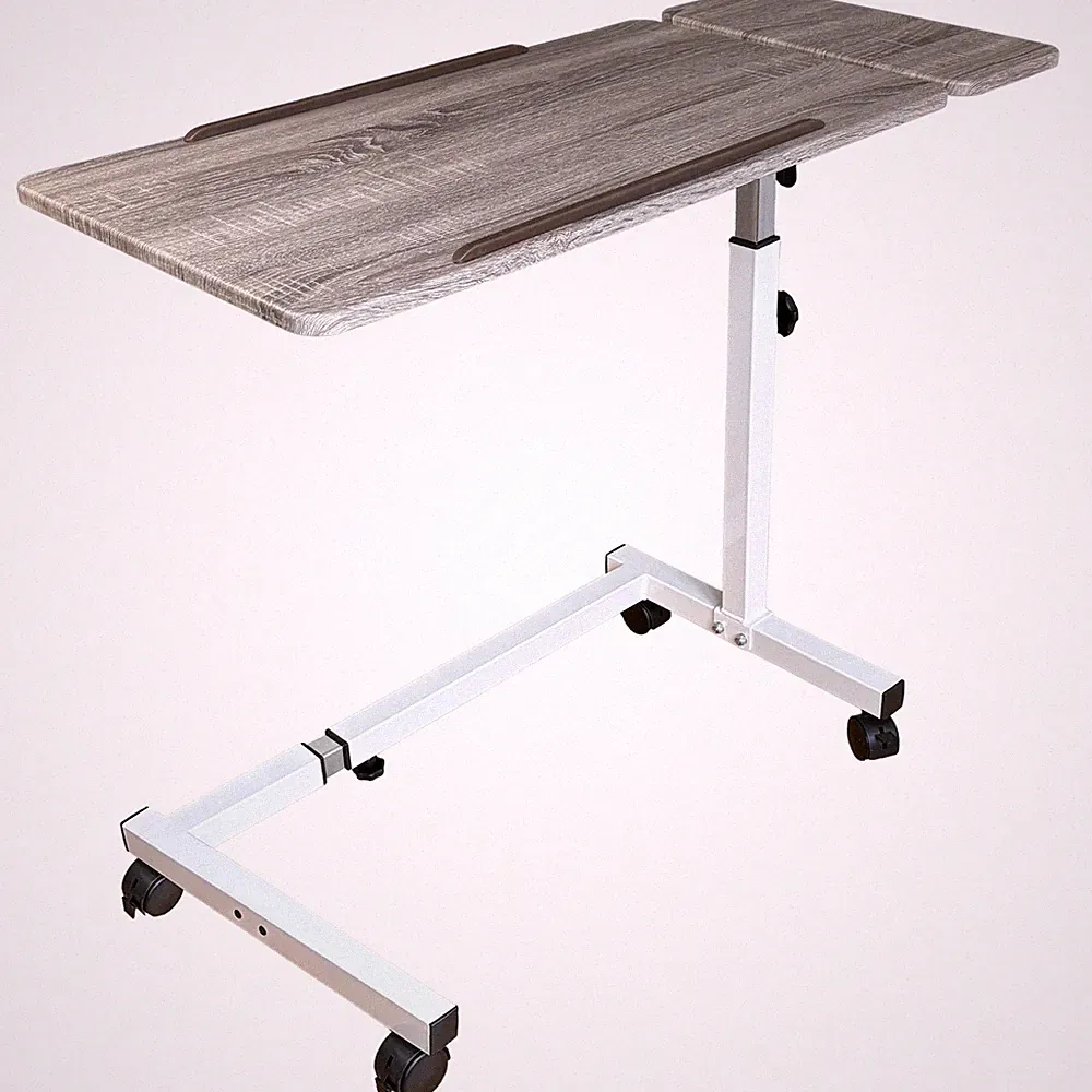 Recliner Table, Over the Bed Table with Wheels, Adjustable Width & Height, wi...