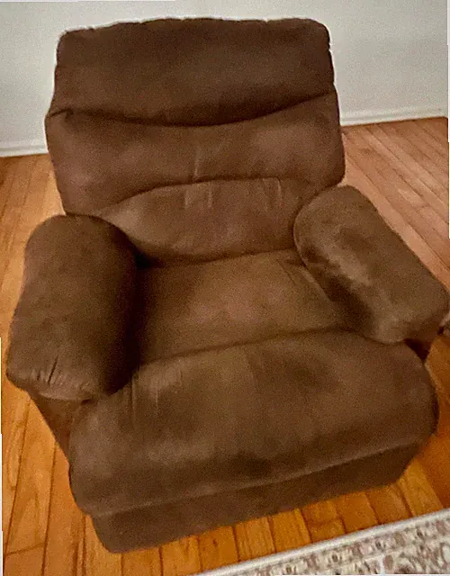 Reclining Chairs and deep chocolate brown color Sofa Set