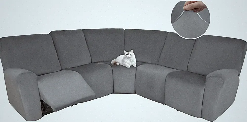 Reclining Sectional Couch Covers Velvet L Shaped Sectional Sofa Cover Washable