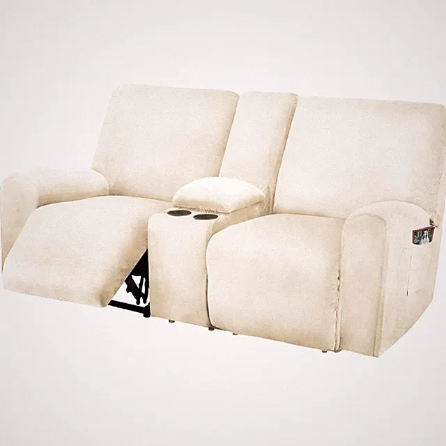 Reclining Sofa Protector, Ivory Velvet