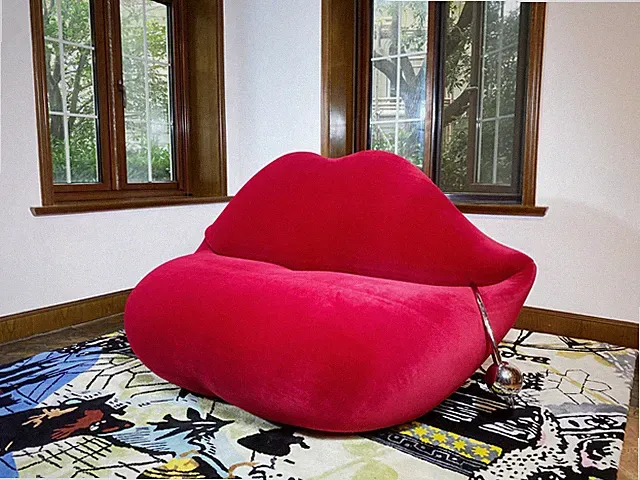 Red Lips Sofa Fully Customizable Funky Modular Sectional Iconic Bocca Couch