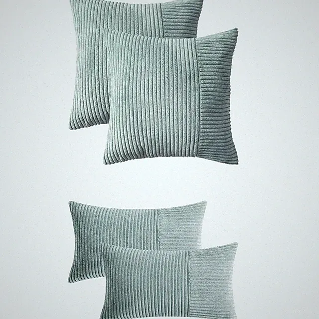 REGALWOVEN 4 Pcs Modern Strip Decorative Throw Pillow Covers for Couch Bed