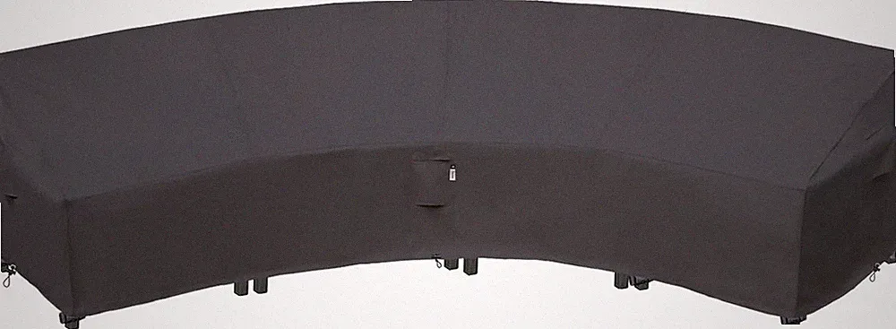 Reinforced Waterproof Curved Patio Furniture Cover for Sectional Sofa 190