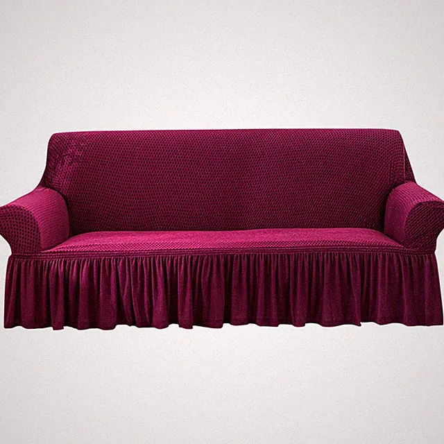 Removable Sofa Cover Ruffle Couch Covers Slipcover Furniture Protector Decor