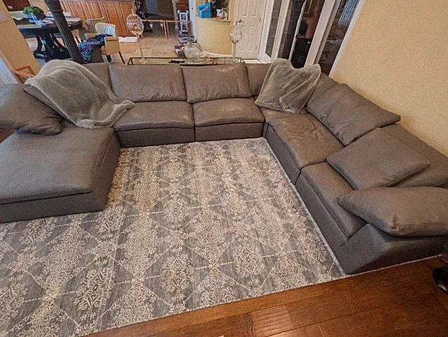 Restoration Hardware Cloud Leather Couch-Absolutely BEAUTIFUL