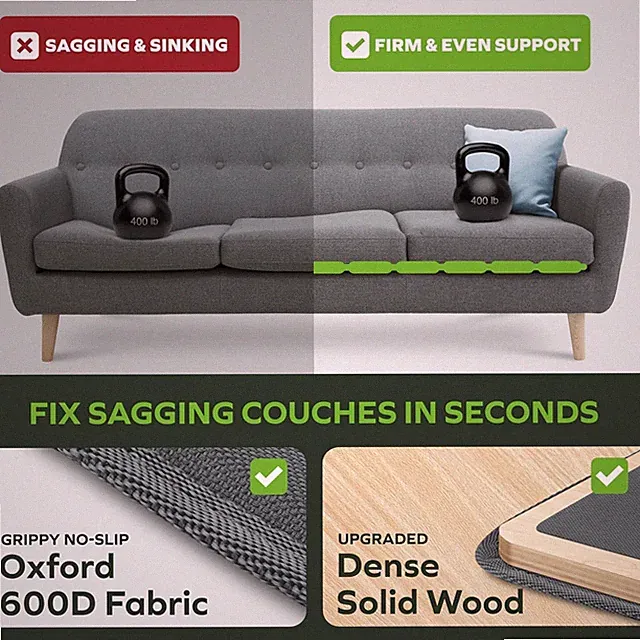 Restore Comfort with Sectional Cushion Support - 0.5" Thick