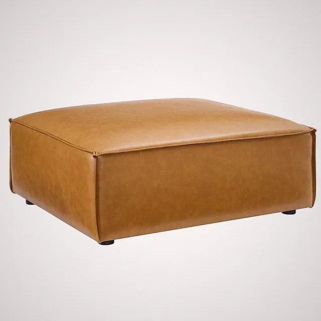 Restore Vegan Leather Ottoman