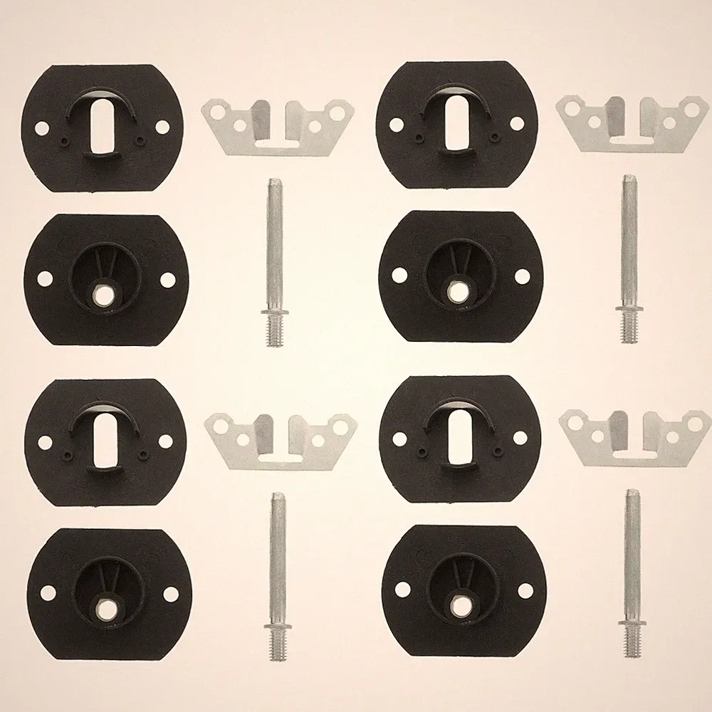 Reusable Black Couch Sectional Connectors Pin Buckle for Sofa Furniture 4Sets