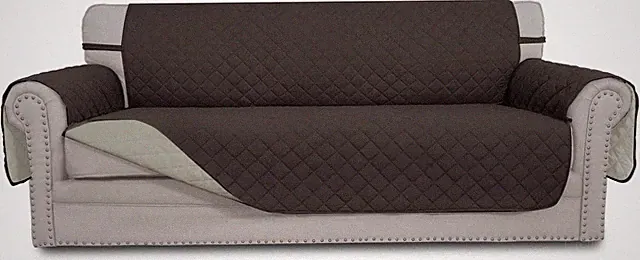 Reversible Couch Cover for 3 Cushion Couch Sofa - Dogs Water Resistant Protector