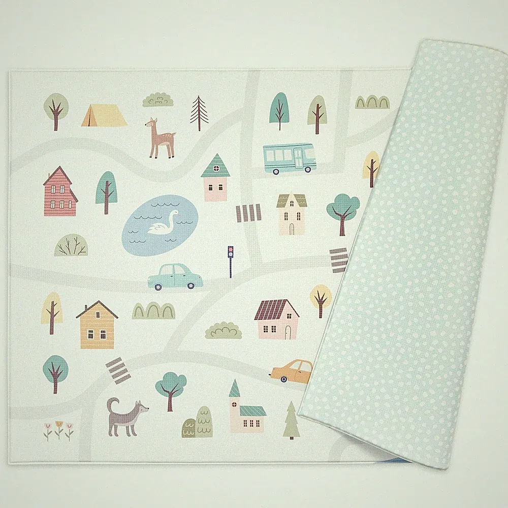 Reversible Play Mat 82” x 55” - for Infants, Babies, Toddlers, Kids