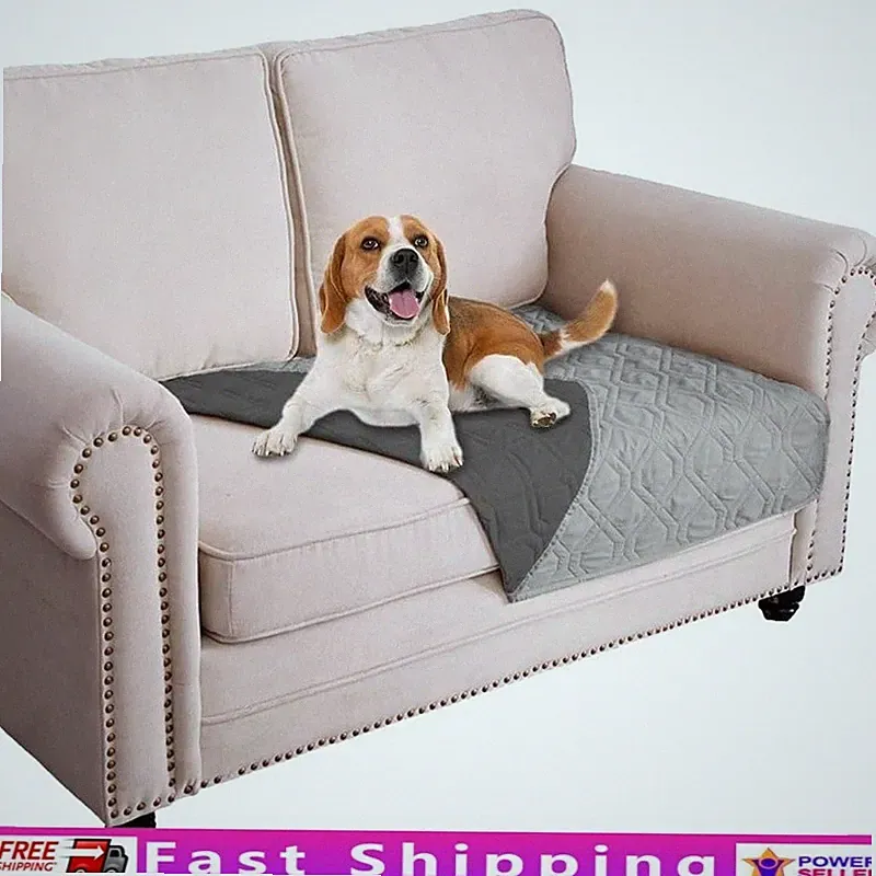 Reversible Waterproof Furniture Cover Sofa & Bed Machine Washable Protector New