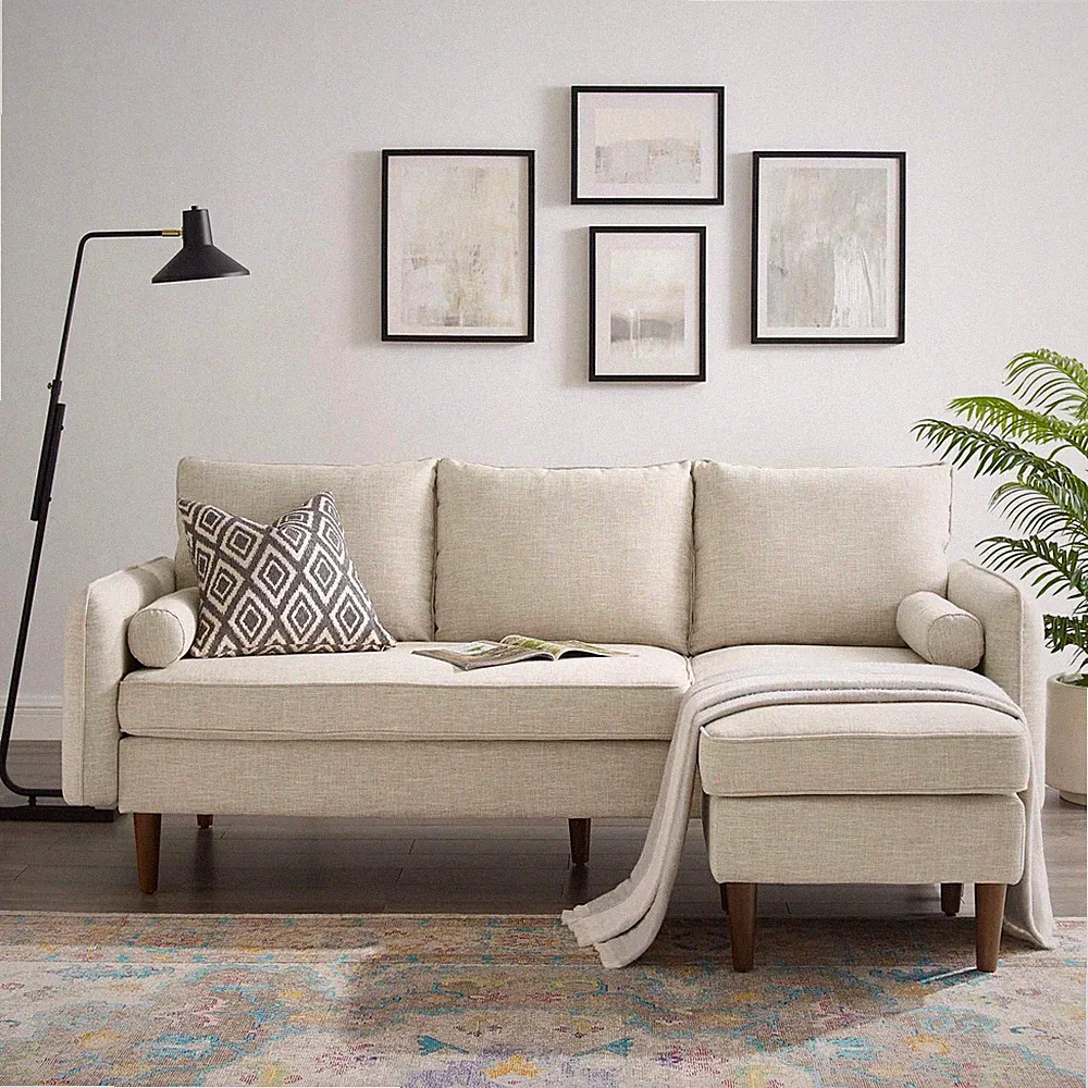 Revive Upholstered Right or Left Sectional Sofa in Beige