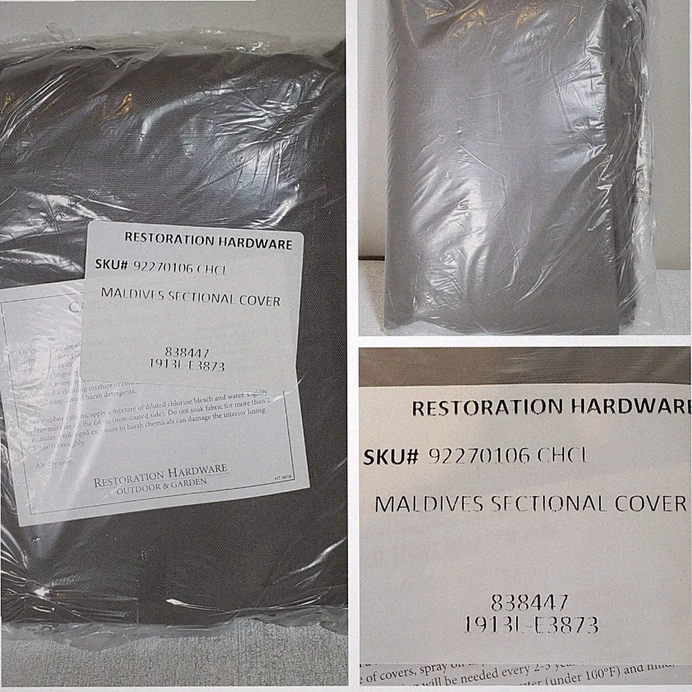 RH Maldives Sectional Cover Armless Center 92270106 CHCL 838447 1913L-E3873 New