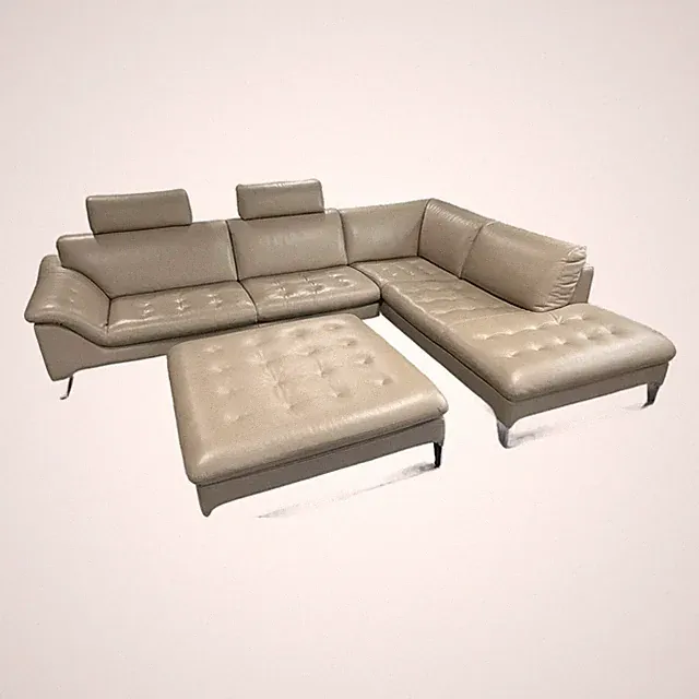 Roche Bobois 'Improviste' Modular Sectional Sofa With Ottoman (2013) - 5 Pieces