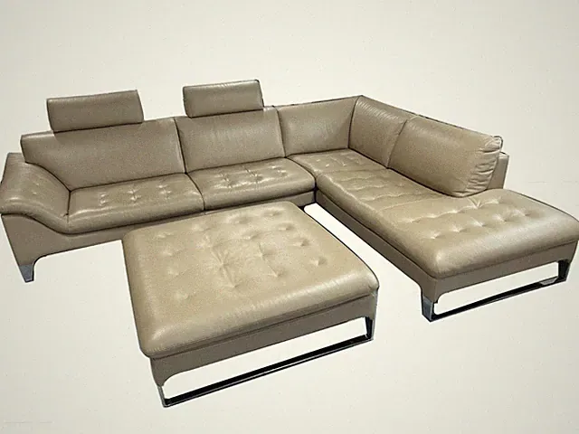 Roche Bobois 'Improviste' Modular Sectional Sofa With Ottoman (2013) - 5 Pieces