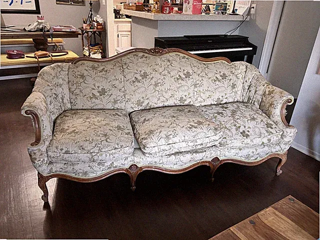 Romantic Vintage French Country Provincial Sofa