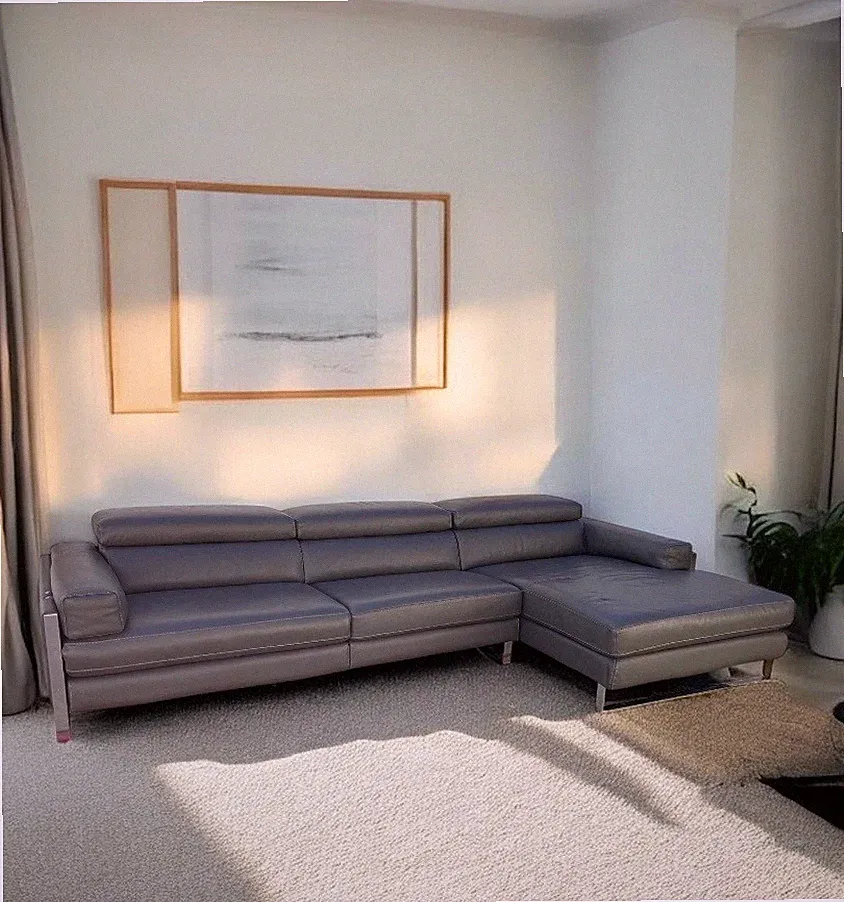 Romeo Relax Italian Leather Power Recliner Sectional