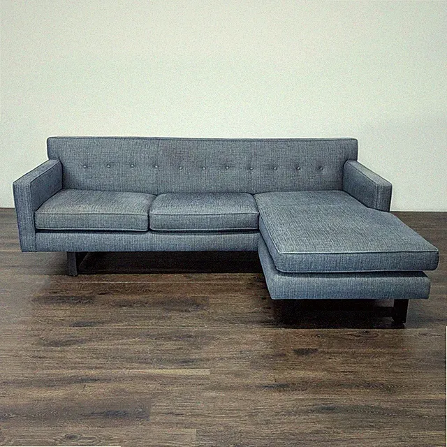 Room & Board Andre Reversible Chaise Sectional - Grey Fabric