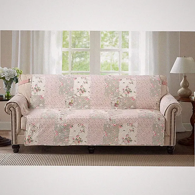 Rose and Sage Couch Cover 70", Slip Resistant Sofa Protector