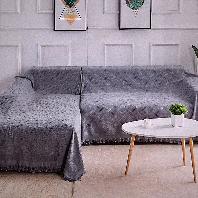 Rose Home Fashion Geometric Jacquard Sectional Couch Covers For Sectional Sofa