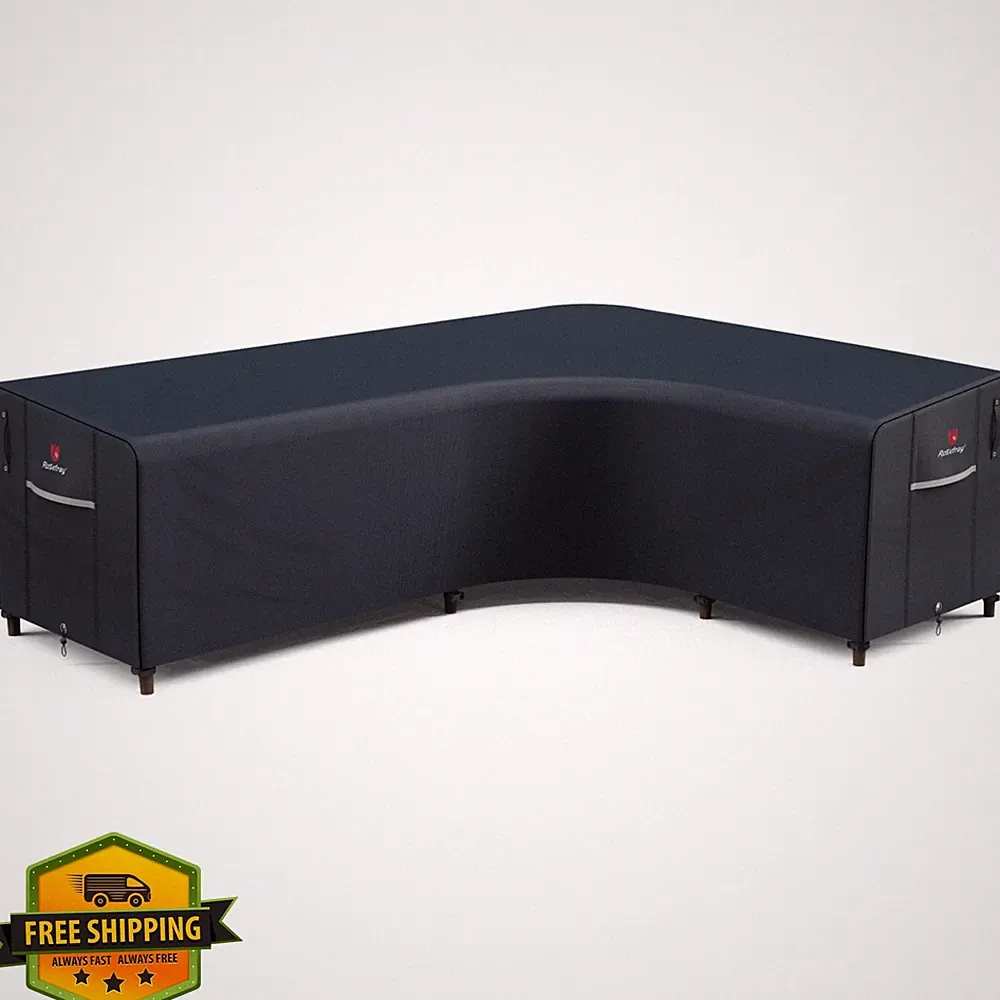 Rosefray 105''x85'' Black L-Shape Sectional Cover