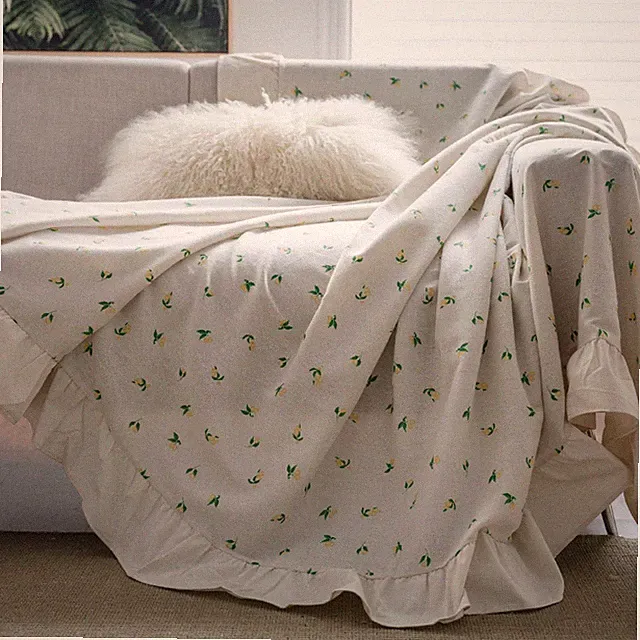 Ruffles Sofa Cover Settee Lounge Couch Slipcover Seat Chair Covers Protector