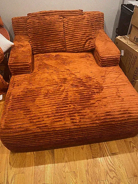 Rust orange 4 piece couch set