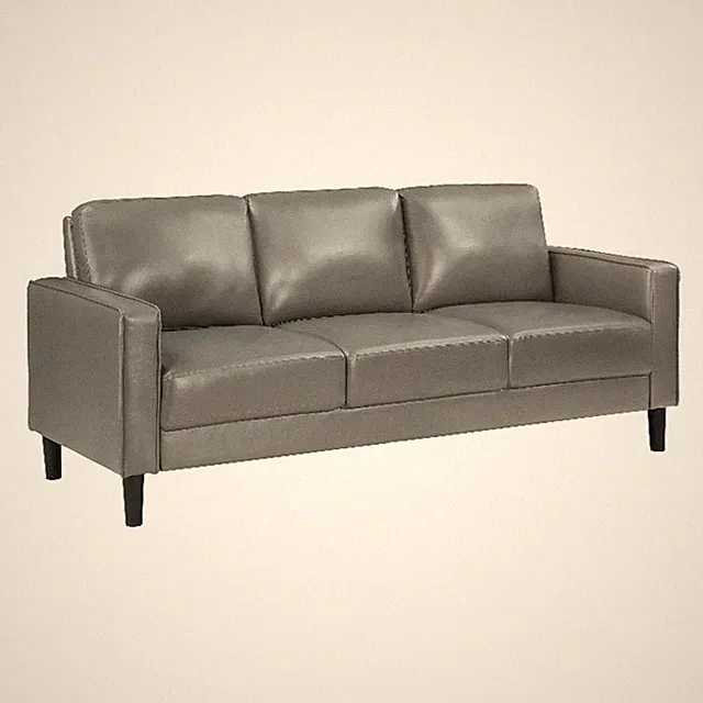 Ruth Upholstered Track Arm Sofa Grey