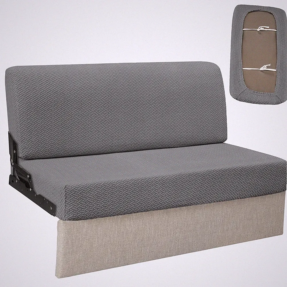 RV Couch Covers for Sofa Bed - 2-Piece Stretchable Backrest & Seat Covers for...