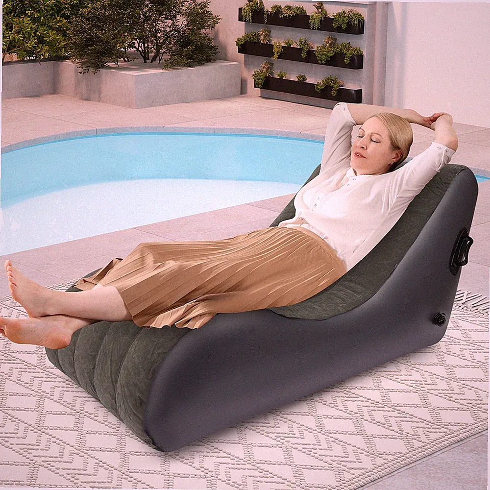 S-shaped Folding Sofa Bed Waterproof Sofa Bed Inflatable Sofa Bed with Air Pump