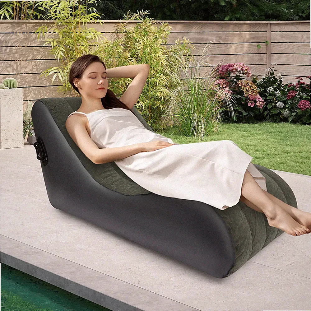 S-shaped Folding Sofa Bed Waterproof Sofa Bed Inflatable Sofa Bed with Air Pump