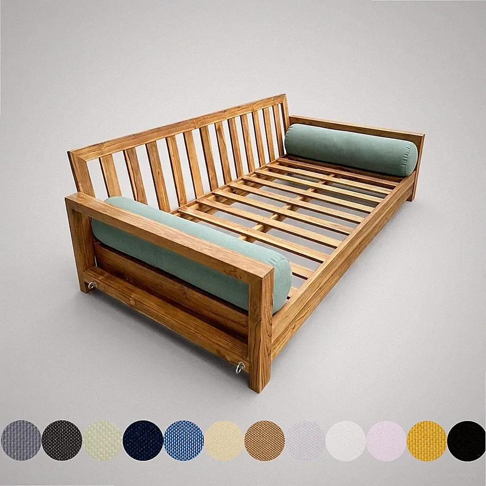 S5 Knife Edge Trim Outdoor Daybed Pillow Cushion Covers Only For Porch Swing Bed